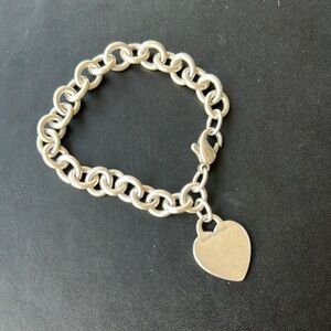 Tiffany&Co silver Heart Charm Bracelet